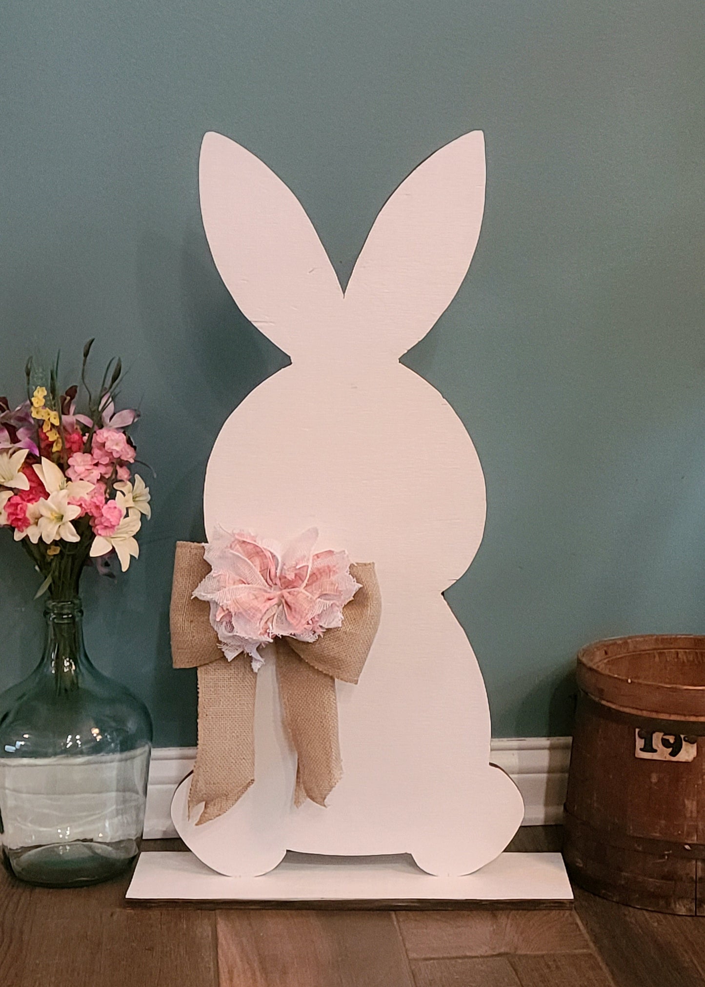 Wood Farmhouse Easter Bunny, Rustic Easter Bunny, Wood Easter Bunny, Wood Bunny, Front Porch Bunny, Rustic Bunny, Spring Bunny, In/Out Door.
