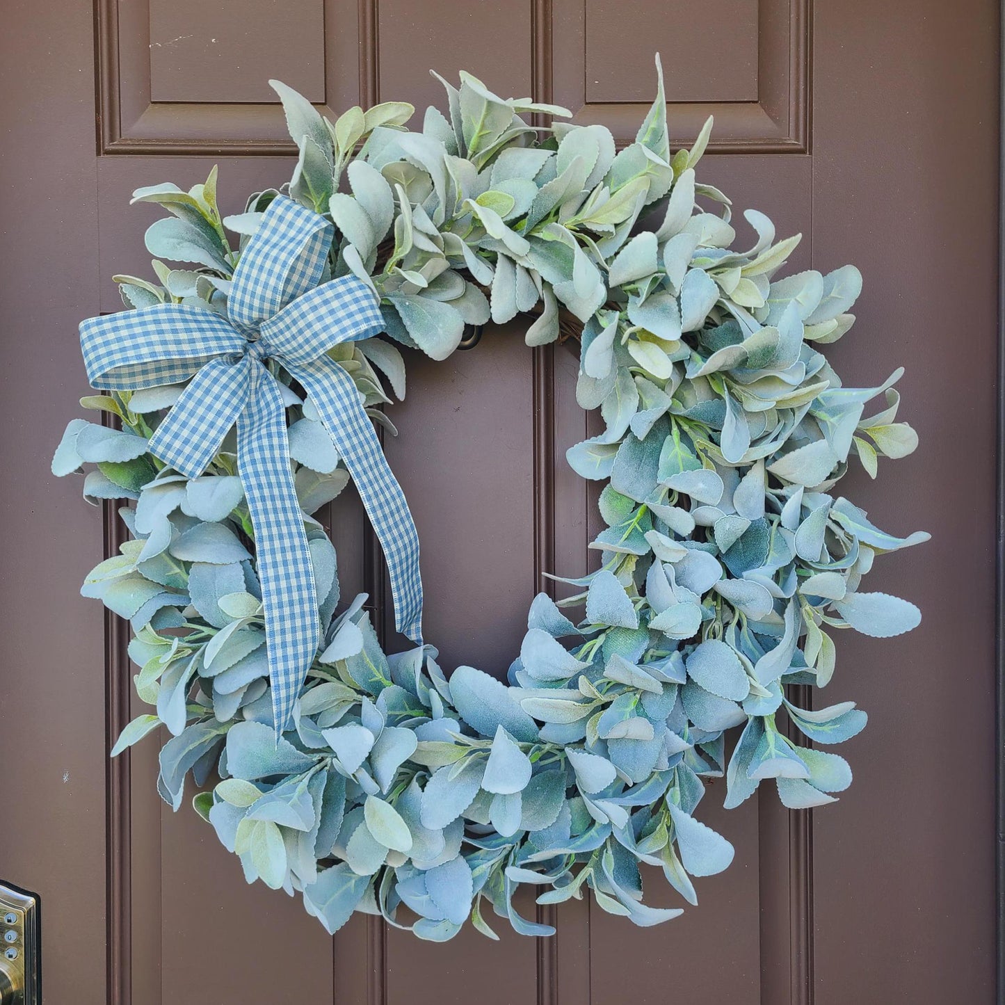 Lamb's Ear Wreath, Year Round Wreath, Front Door Wreath, Farmhouse Decor, All Year Round Decor, Rustic Charm, Perfect Gift, Variety Of Sizes
