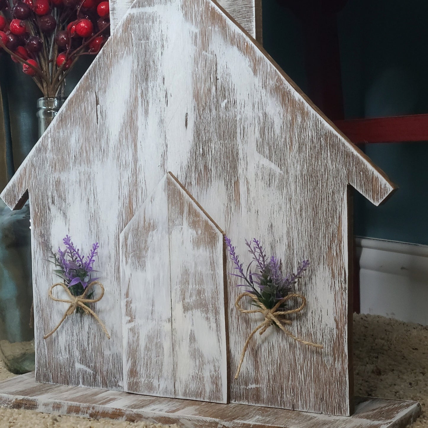 Wooden Rustic Church, Primitive Wood Church, Farmhouse Decor, Handmade Rustic Wood Decor, Rustic White Country Church, Christian Decor