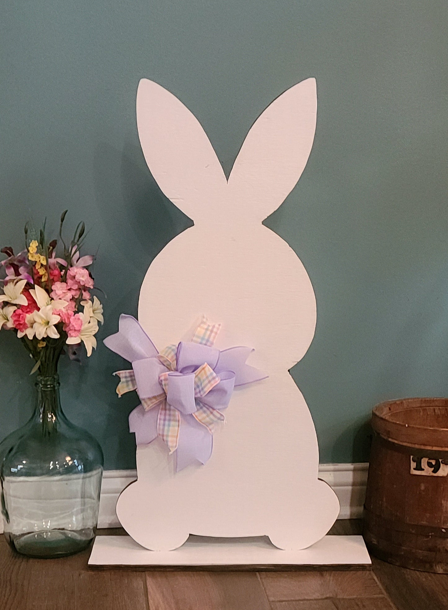 Wood Farmhouse Easter Bunny, Rustic Easter Bunny, Wood Easter Bunny, Wood Bunny, Front Porch Bunny, Rustic Bunny, Spring Bunny, In/Out Door.
