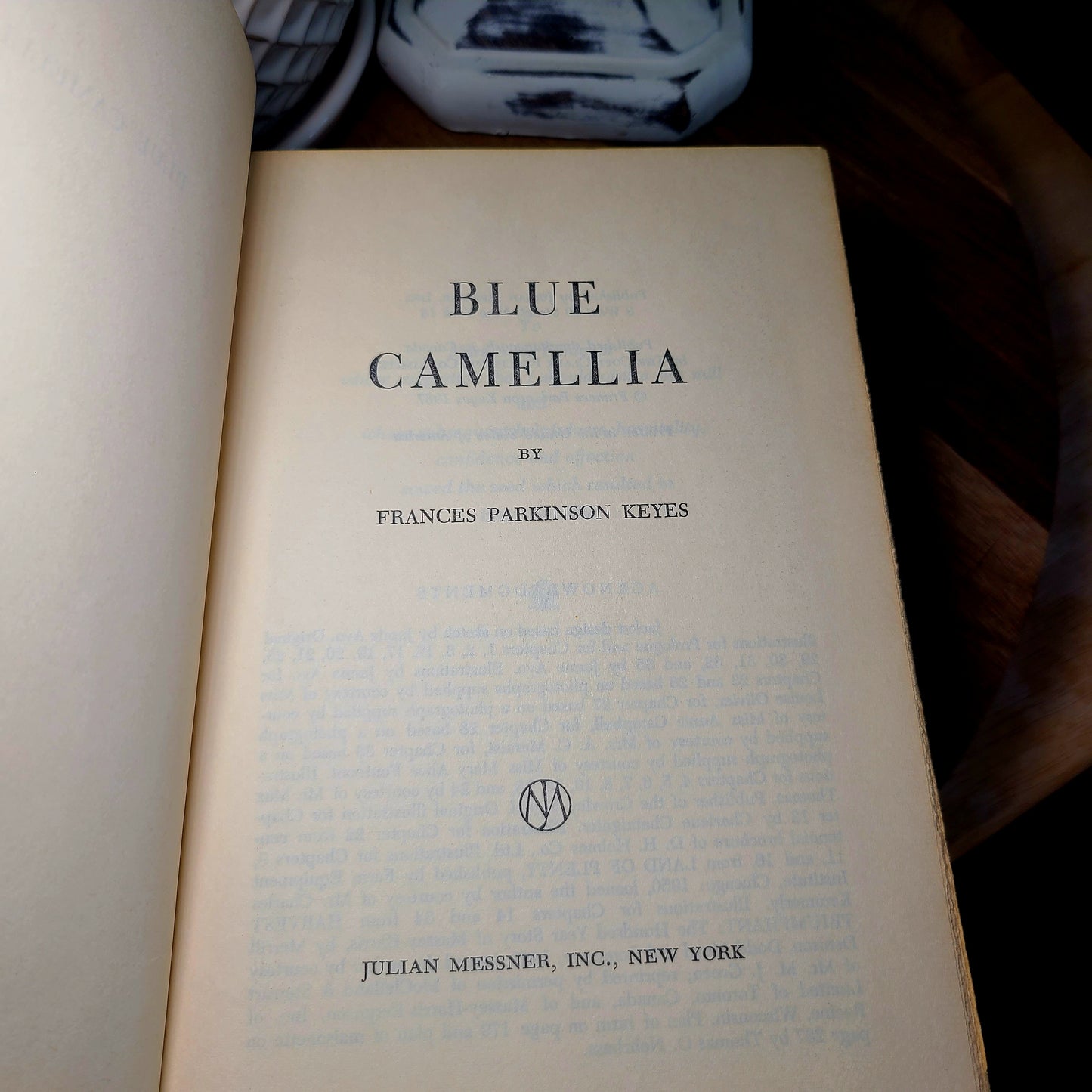 Set of 2 Frances Parkinson Keyes Hard Cover Books, Blue Camellia & Dinner at Antoine's