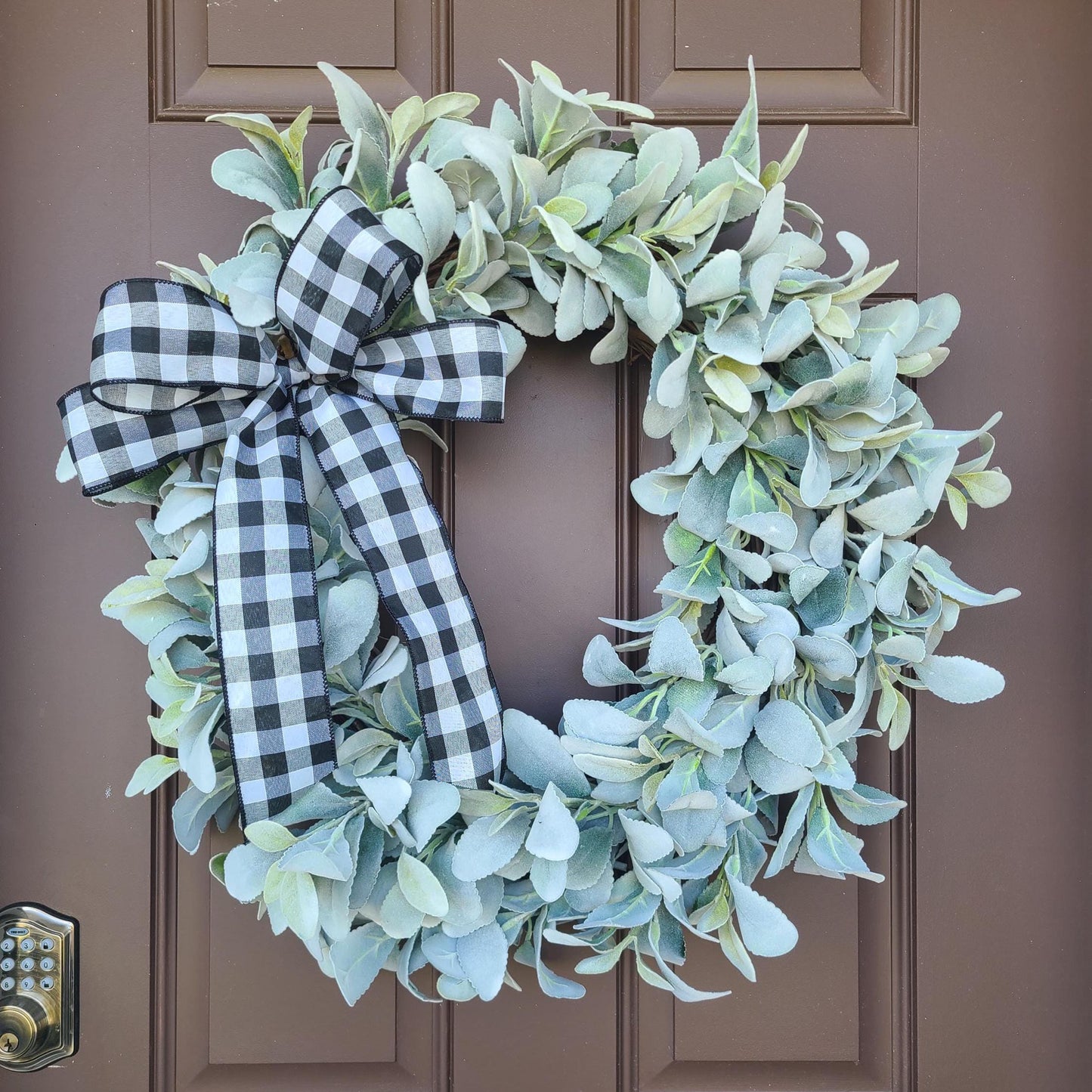Lamb's Ear Wreath, Year Round Wreath, Front Door Wreath, Farmhouse Decor, All Year Round Decor, Rustic Charm, Perfect Gift, Variety Of Sizes
