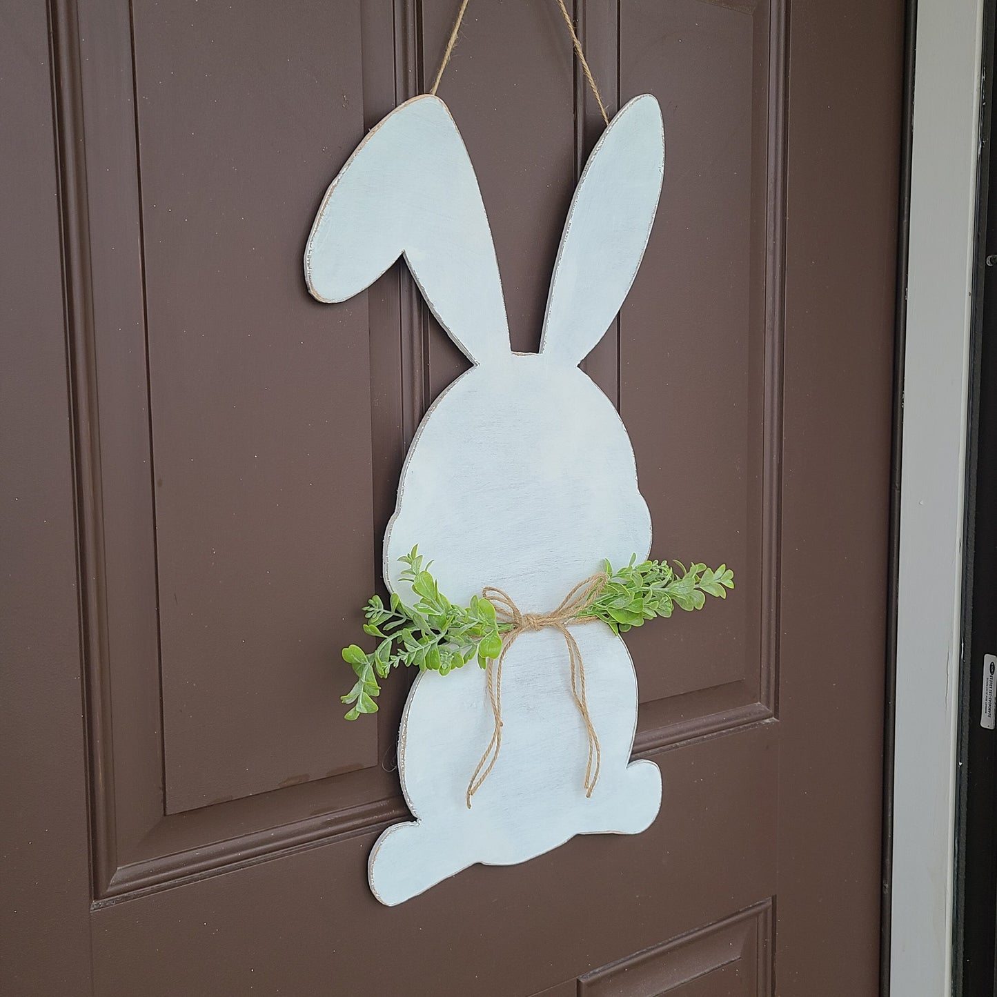 Easter Bunny Door Hanger, Front Door Decor, Easter Decor, Easter Door Sign, Easter Door Hanger, Welcome Door Hanger, Front Door Hanger