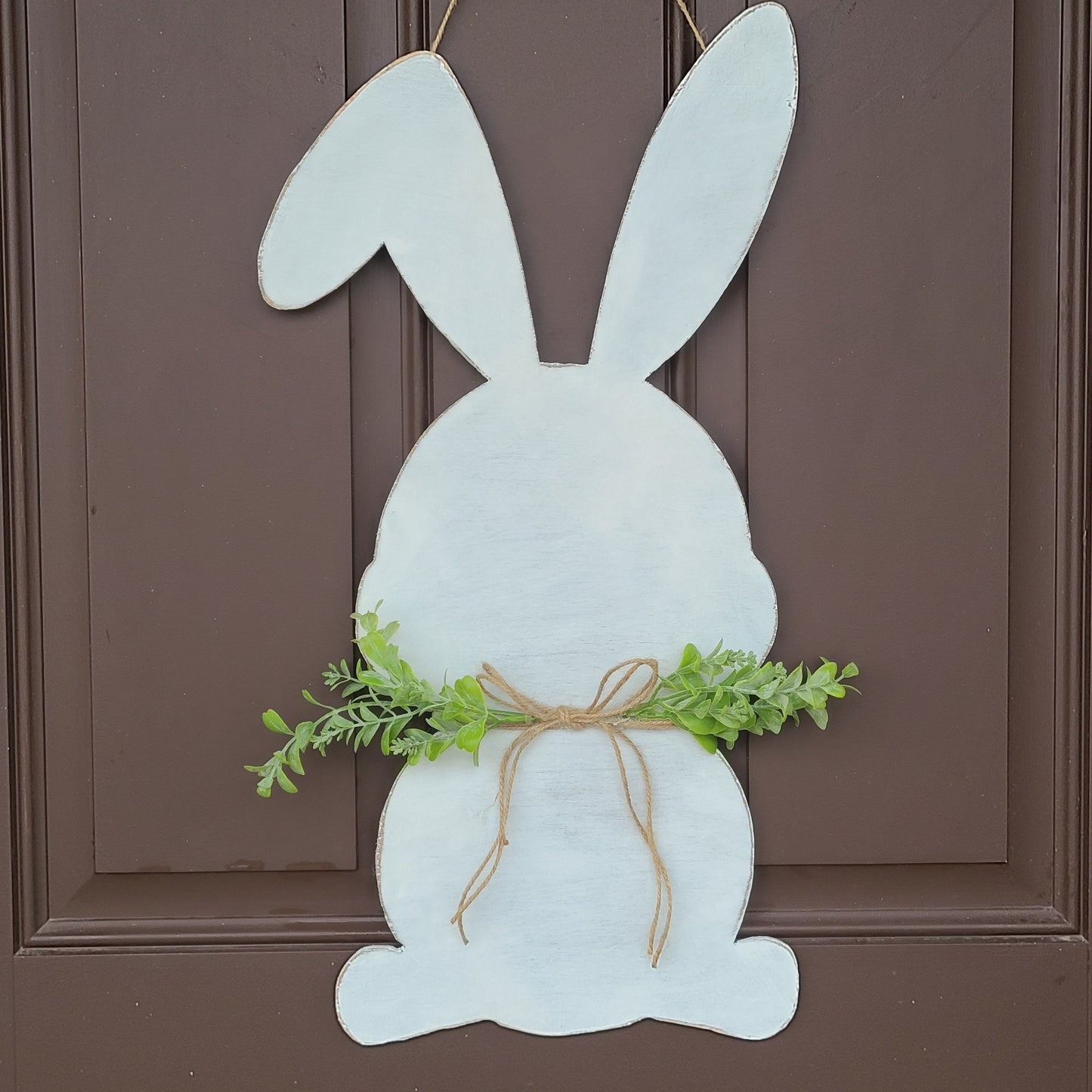 Easter Bunny Door Hanger, Front Door Decor, Easter Decor, Easter Door Sign, Easter Door Hanger, Welcome Door Hanger, Front Door Hanger