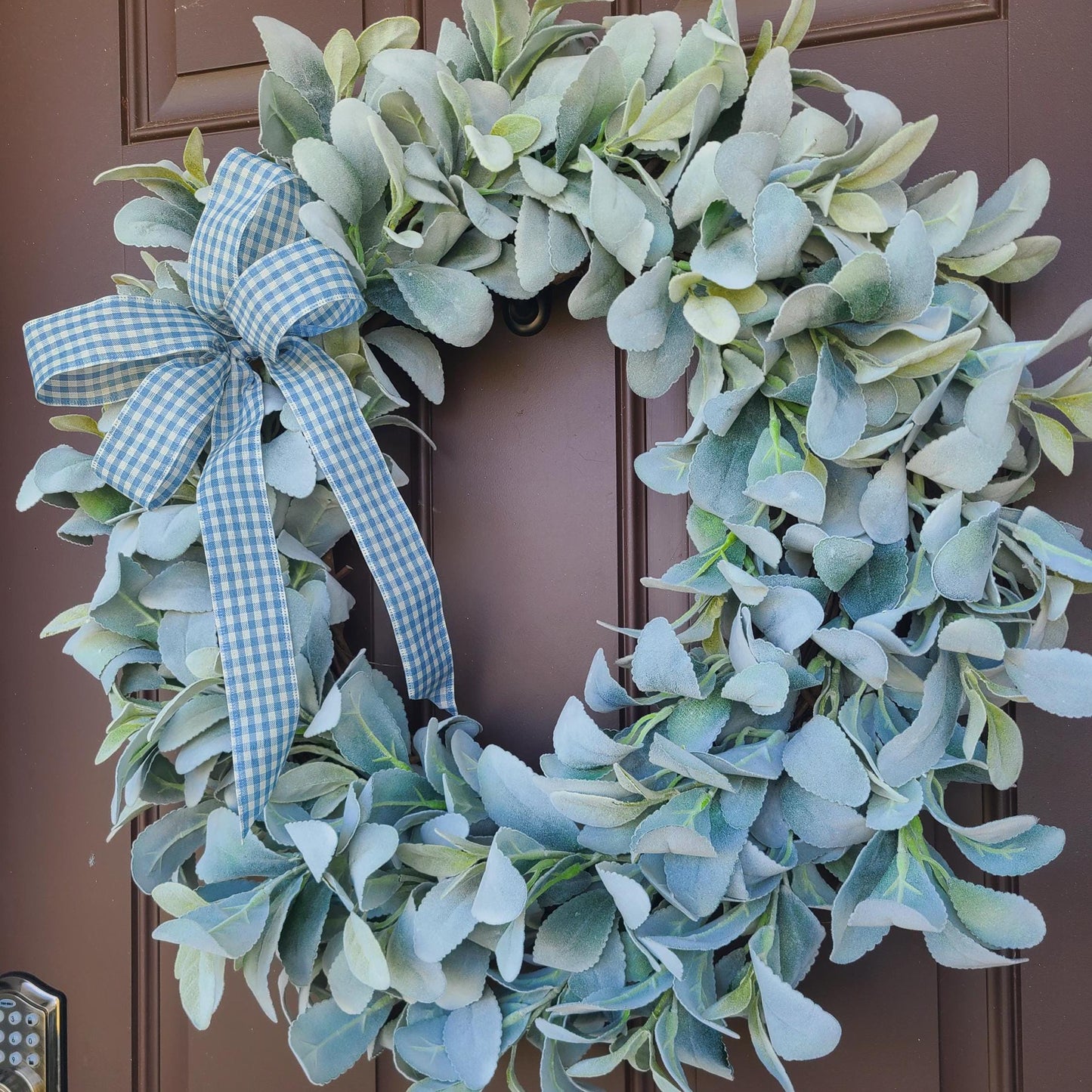 Lamb's Ear Wreath, Year Round Wreath, Front Door Wreath, Farmhouse Decor, All Year Round Decor, Rustic Charm, Perfect Gift, Variety Of Sizes
